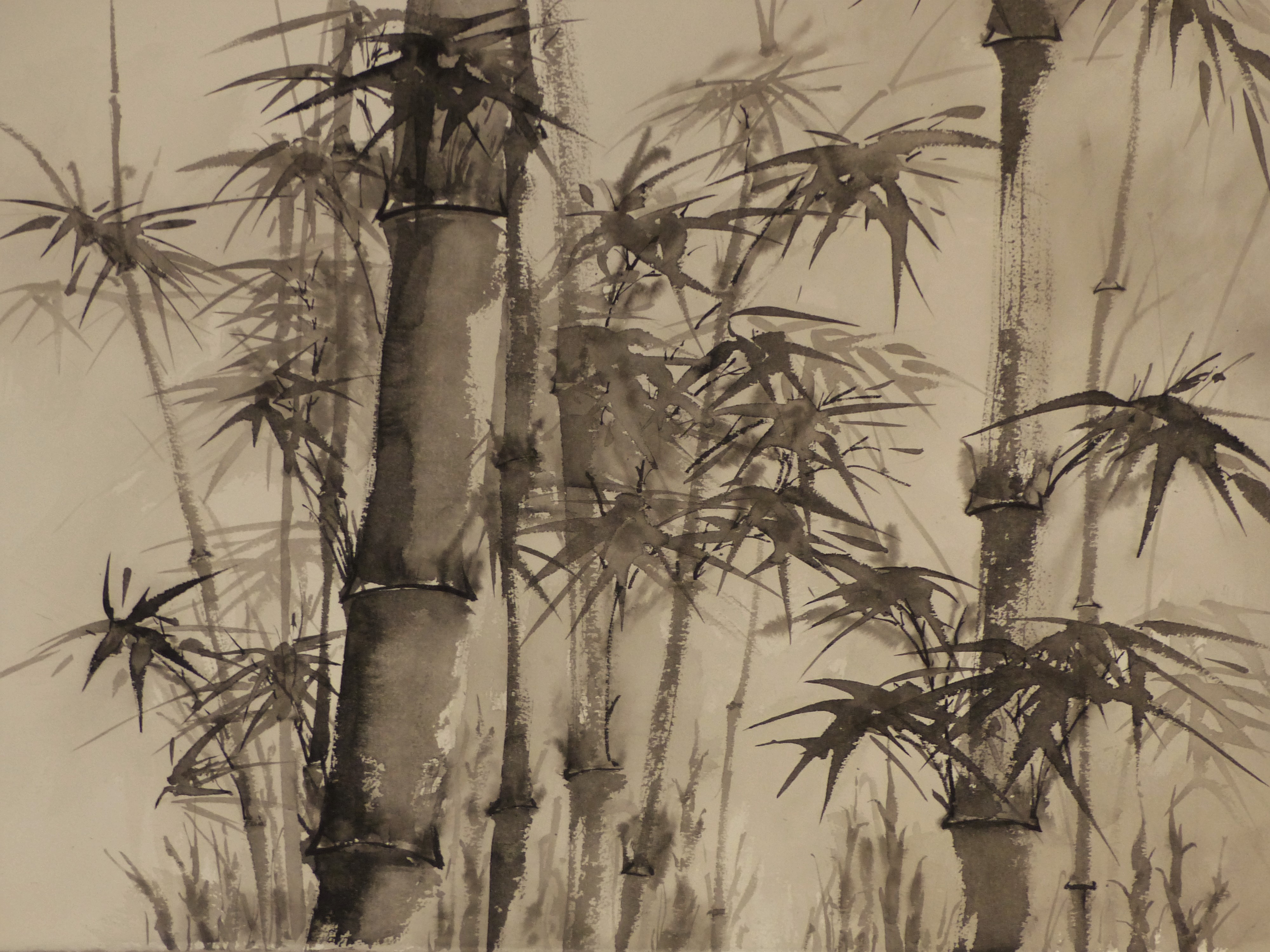 Robert Faure peintre sumi-e, peinture à l'encre de chine