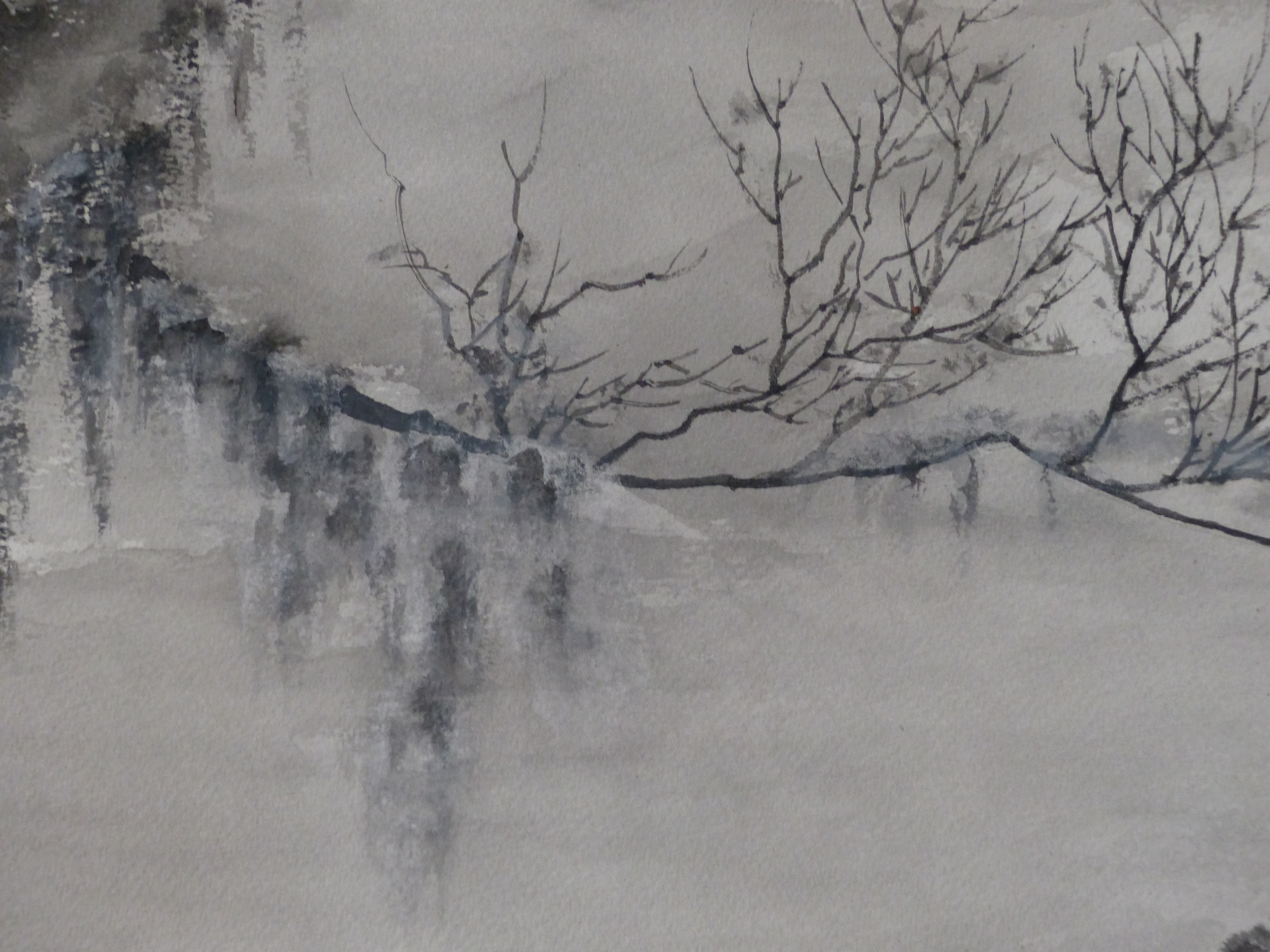 Robert Faure peintre sumi-e, peinture à l'encre de chine